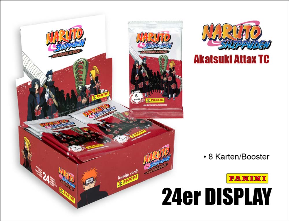 Naruto Shippuden Akatsuki Attax TC – 24er DISPLAY
