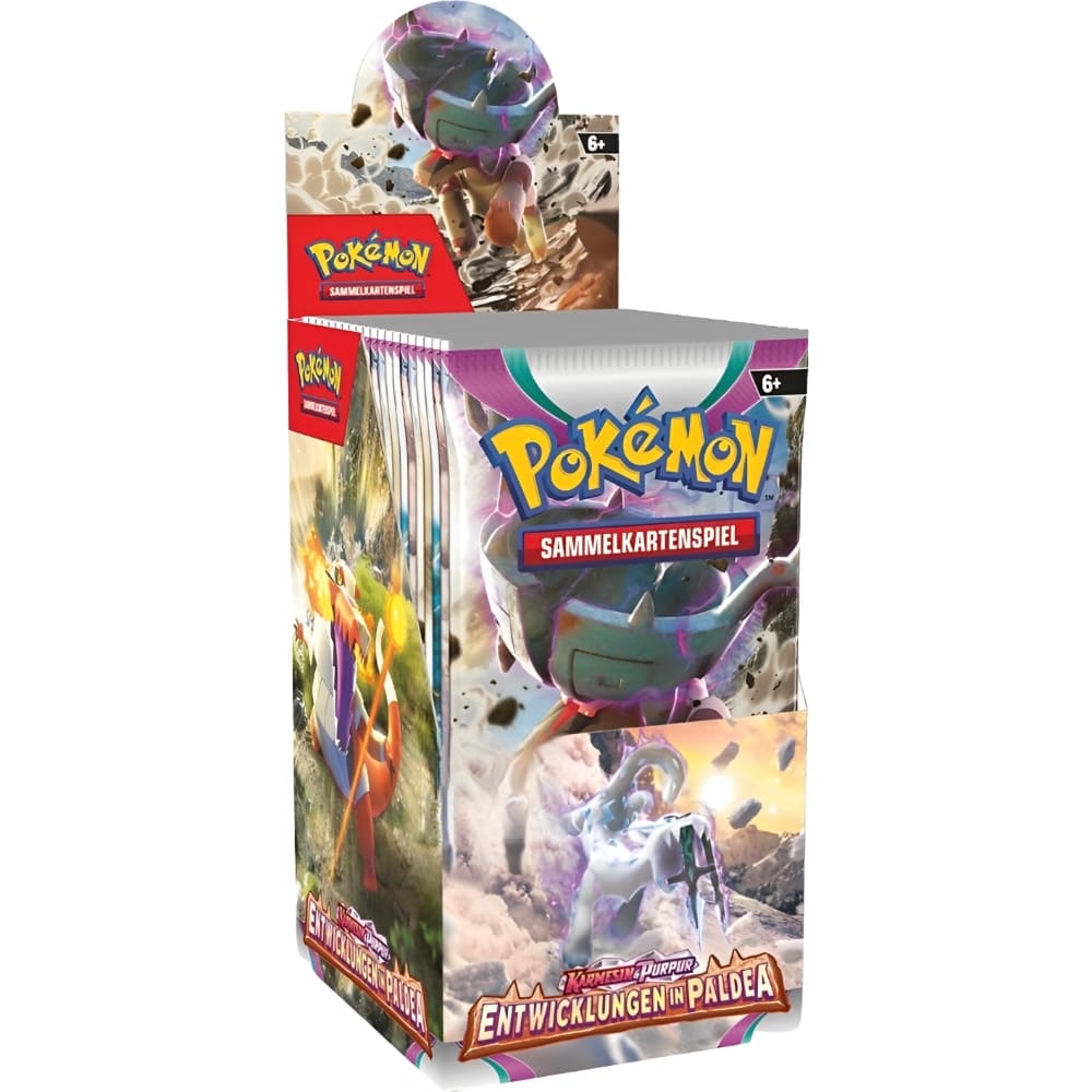 Pokemon <br> Entwicklungen in Paldea <br> 18er Display