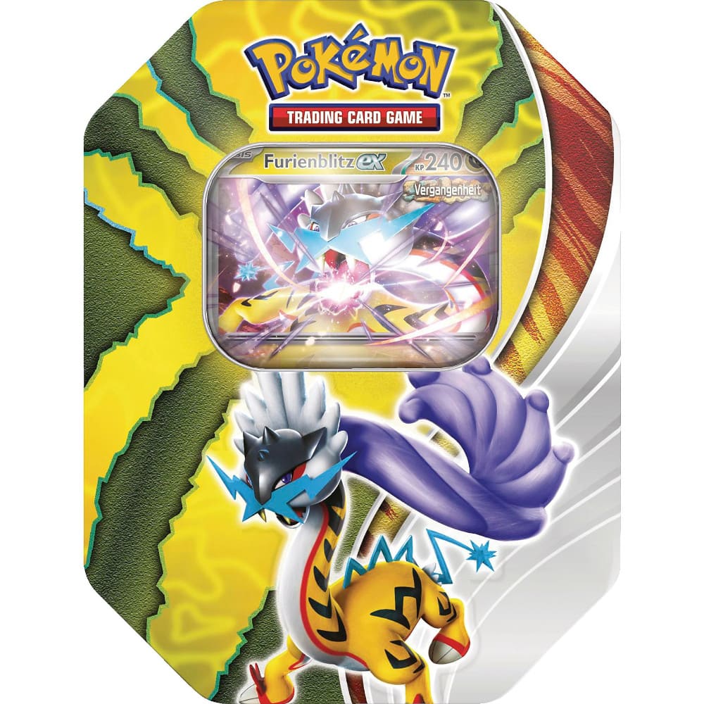 Pokemon <br> Herbst Tin 2024 <br> Paradox Schicksale <br> Furienblitz ex