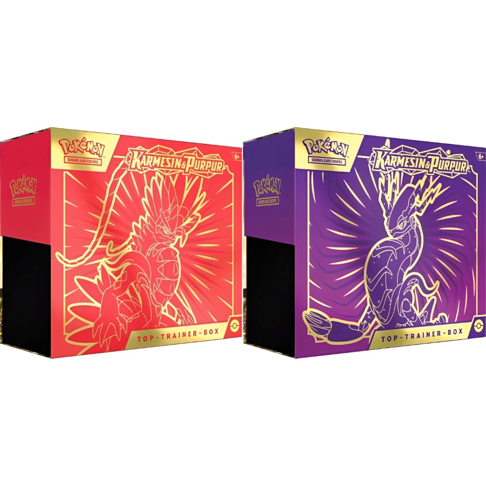 Pokemon <br> Karmesin & Purpur <br> Top-Trainer-Box <br> Koraidon / Miraidon <br> 1 von 2 zufällige Auswahl