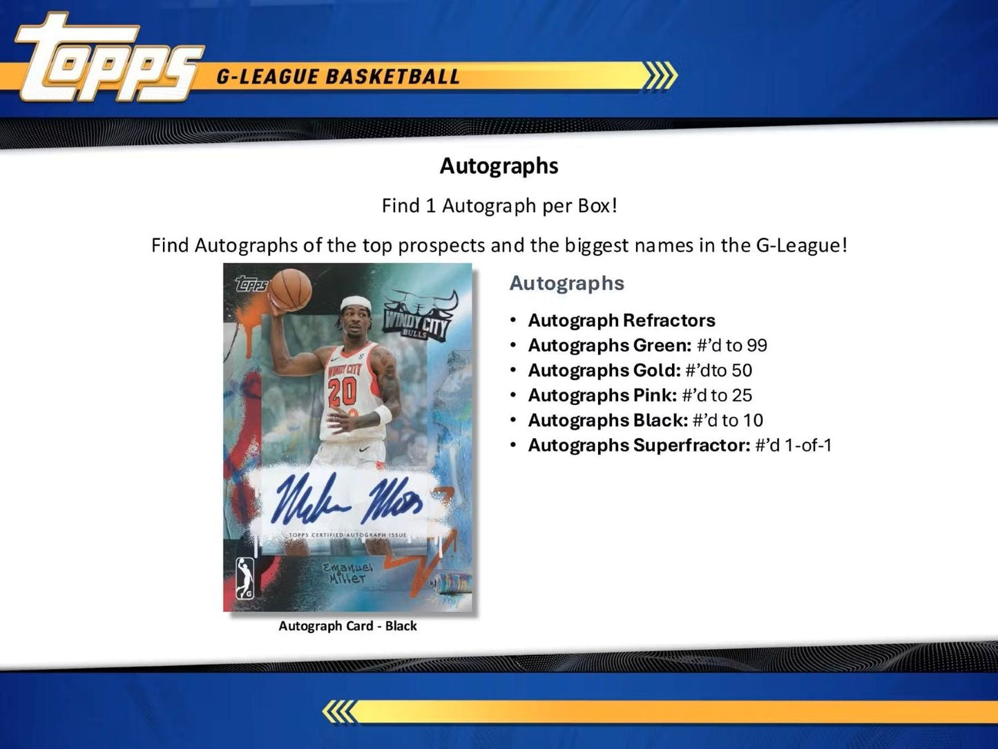 2024/25 Topps NBA G-League Basketball Hobby Box