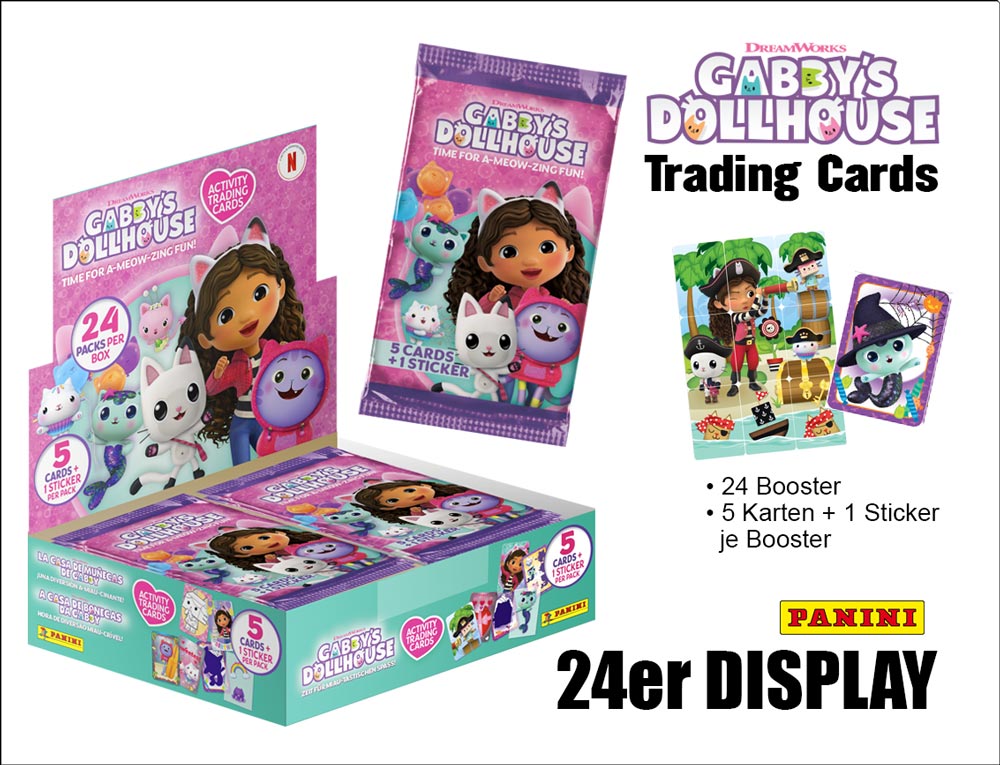 Gabby’s Dollhouse – Trading Cards – 24er DISPLAY