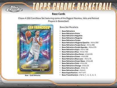 2024/25 Topps Chrome Basketball Hobby Box