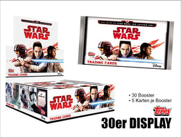 Topps Star Wars – Die Reise zu Star Wars: Die letzten Jedi – 30er DISPLAY