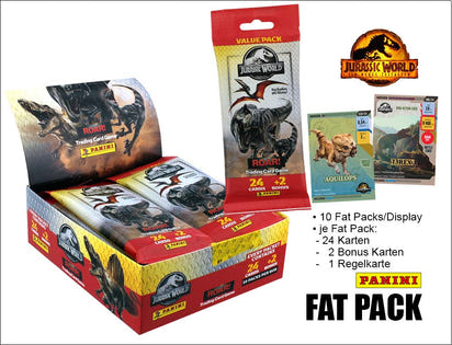 Jurassic World Roar! Trading Cards – FAT PACK