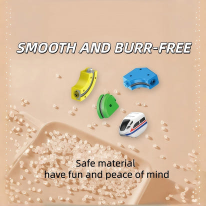 Magnetic Track Car Toys, Flexible Car Track Magnetic Train Set, DIY Race Car Track Building Kits with Train and Traffic Signs, for 4-8 Year Old Boy Toys Boys Girls Birthday Party Gifts (81PCS)