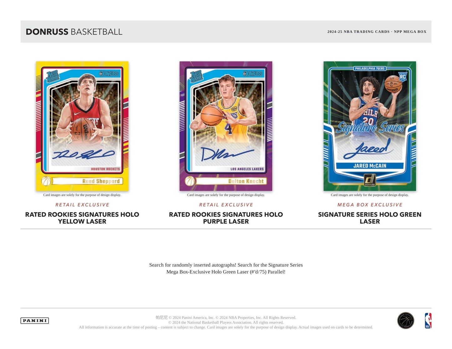 2024/25 Panini Donruss Basketball NBA Mega Box