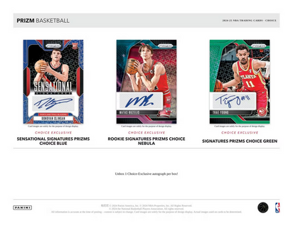 2024/25 Panini Prizm Choice Basketball NBA Hobby Box