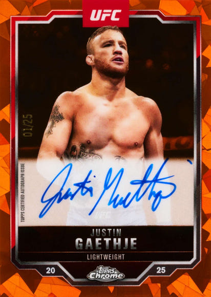 2025 Topps Chrome UFC Sapphire Edition Box