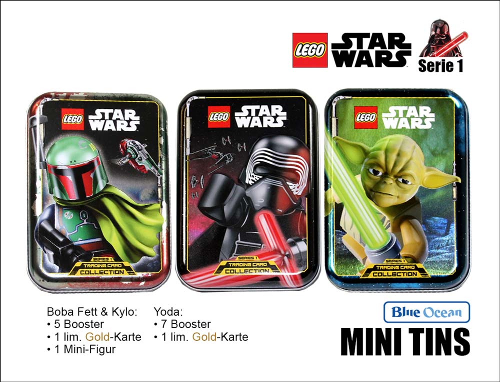 LEGO Star Wars TC Serie 1 – Mini Tin 3-fach sortiert – 12er UMKARTON •Top Media Exklusiv!