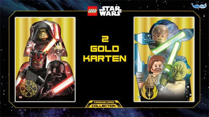 LEGO Star Wars TC Serie 1 – EXTRA Pack mit 2 Booster, limitierter Gold Karte und 60 Schutzhüllen