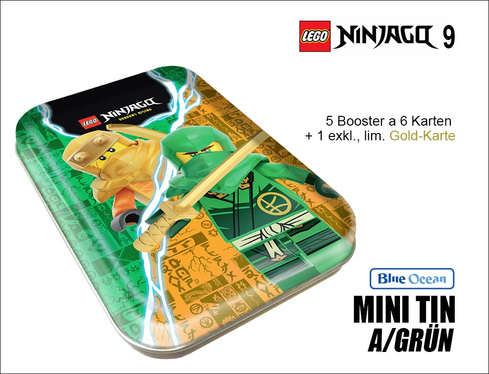 LEGO NINJAGO TC Serie 9 – MINI TIN A, grün/orange