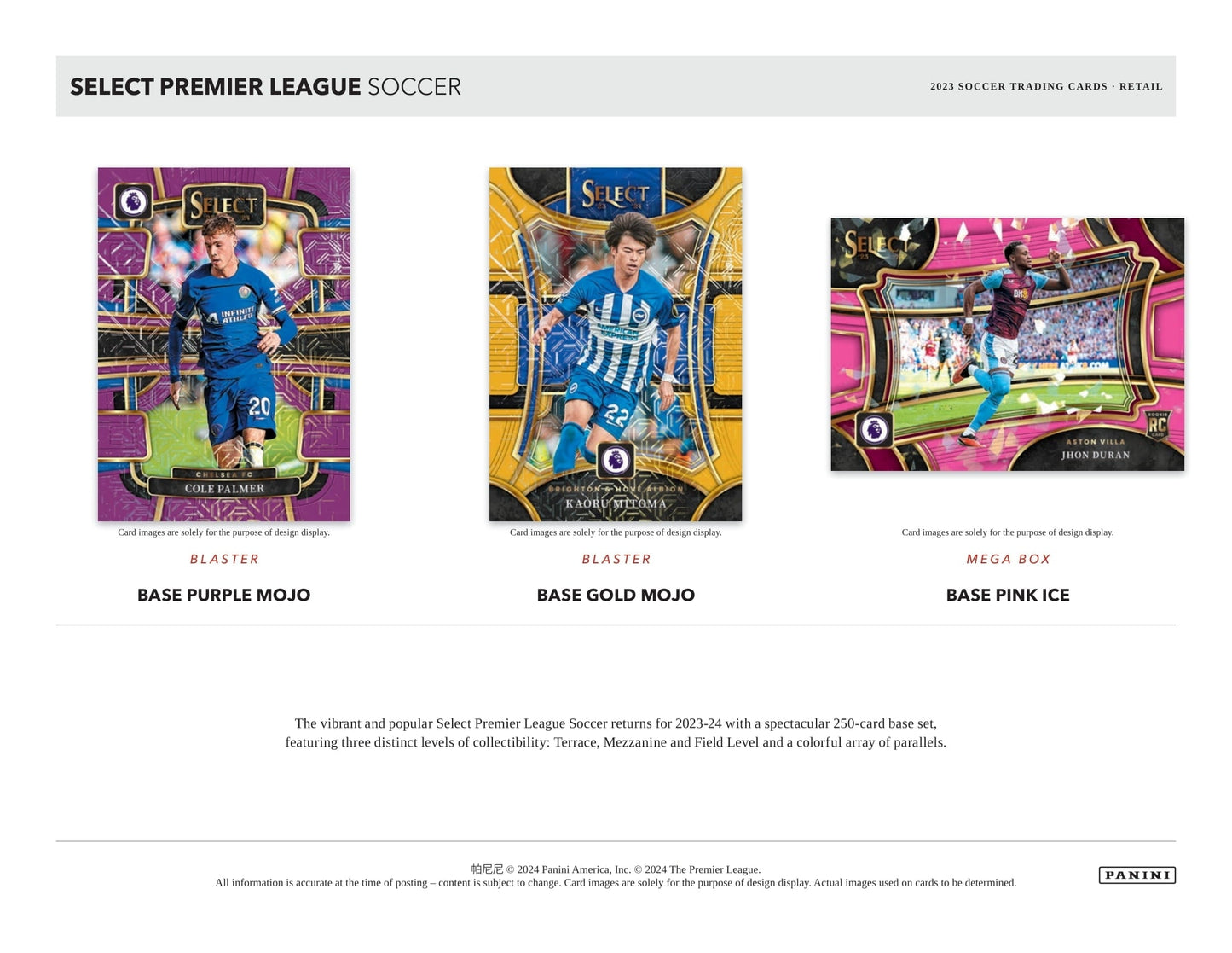 2023/24 Panini Select Premier League Soccer (Fußball) Blaster Box
