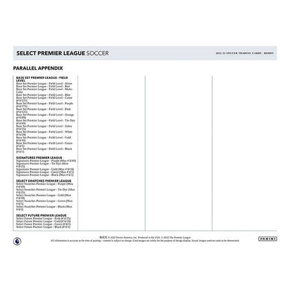 2022/23 Panini Select Premier League Soccer (Fußball) Hobby Box