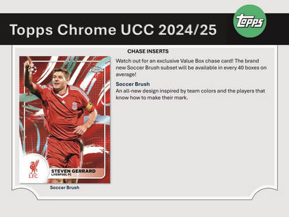 2024/25 Topps Chrome UEFA Club Competitions Soccer (Fußball) Blaster Box