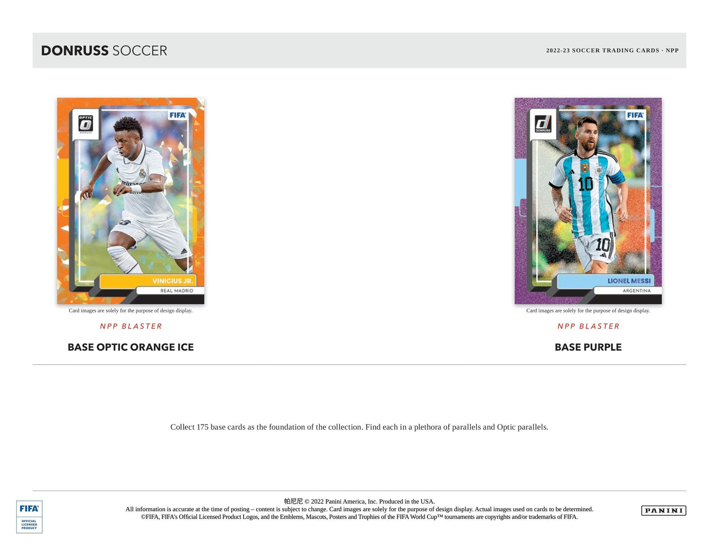 2022/23 Panini Donruss Soccer (Fußball) Blaster Box