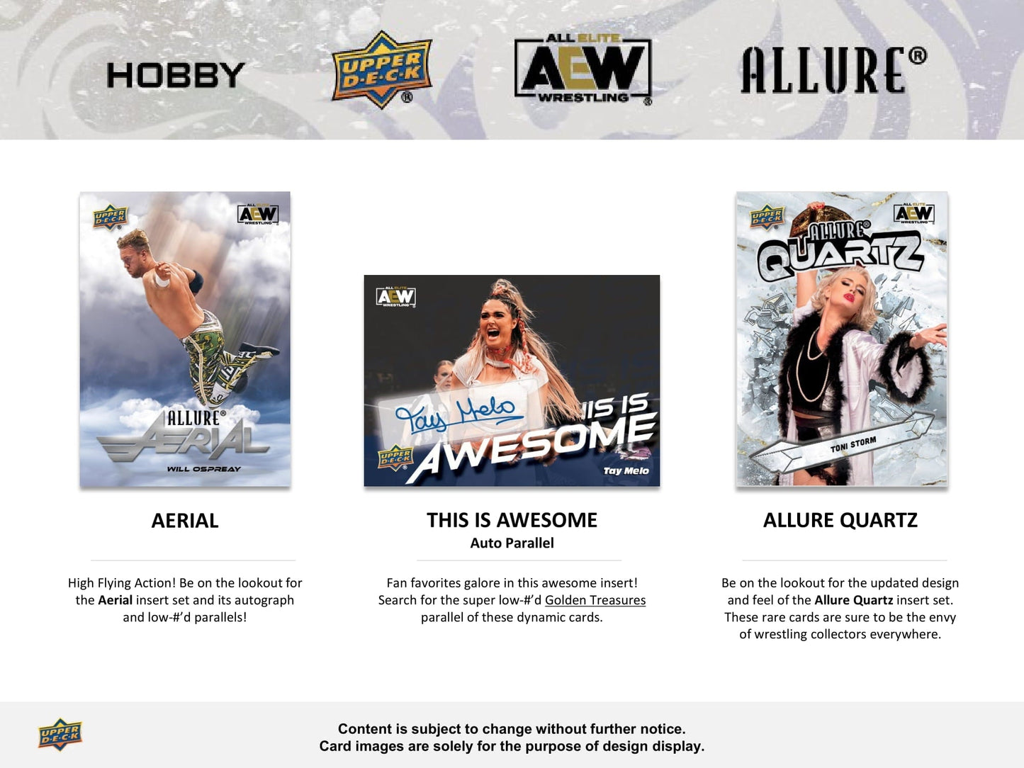 2024 Upper Deck AEW Allure Wrestling Hobby Box