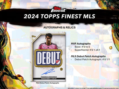 2024 Topps Finest MLS Soccer (Fussball) Hobby Box