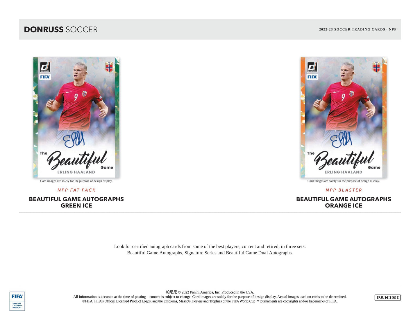 2022/23 Panini Donruss Soccer (Fußball) Blaster Box