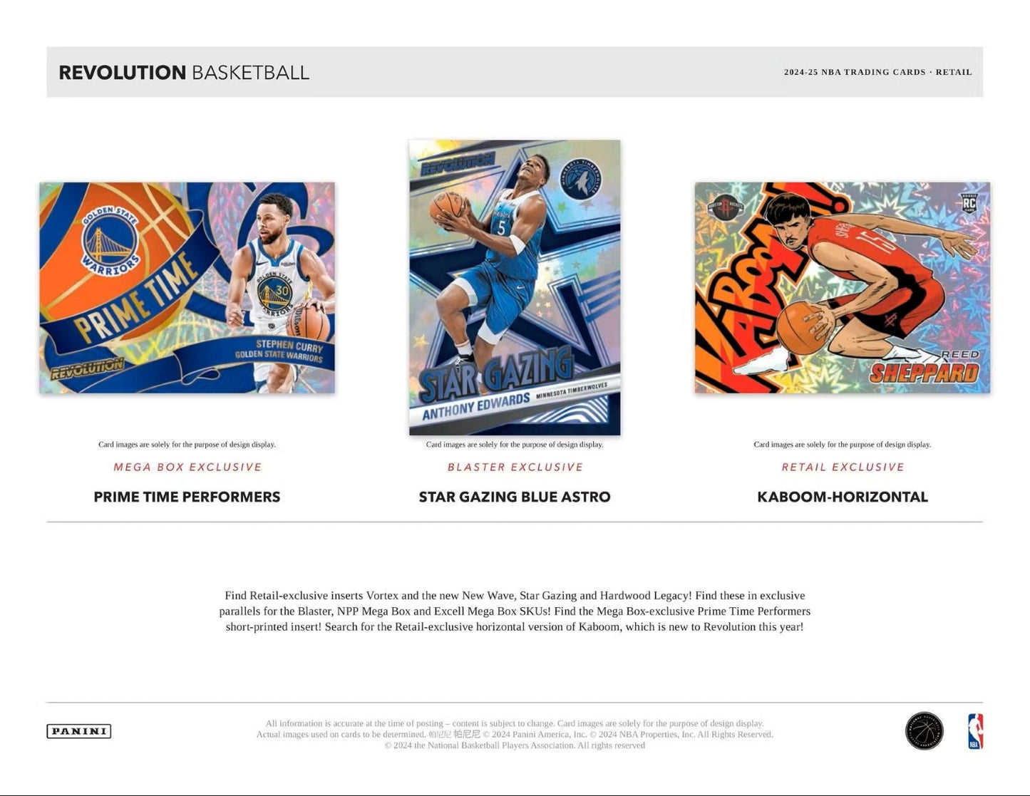 2024/25 Panini Revolution Basketball NBA Mega Box
