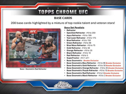 2025 Topps Chrome UFC Breaker Delight Box