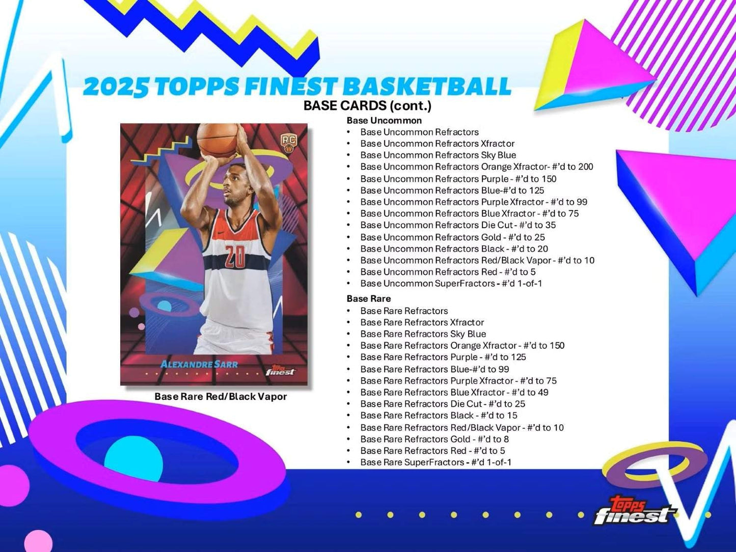 2024/25 Topps Finest Basketball Hobby Box
