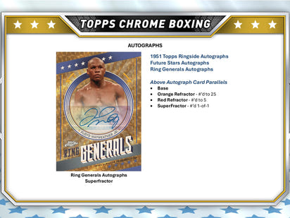 2025 Topps Chrome Boxing Hobby Box