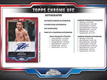 2025 Topps Chrome UFC Blaster Box