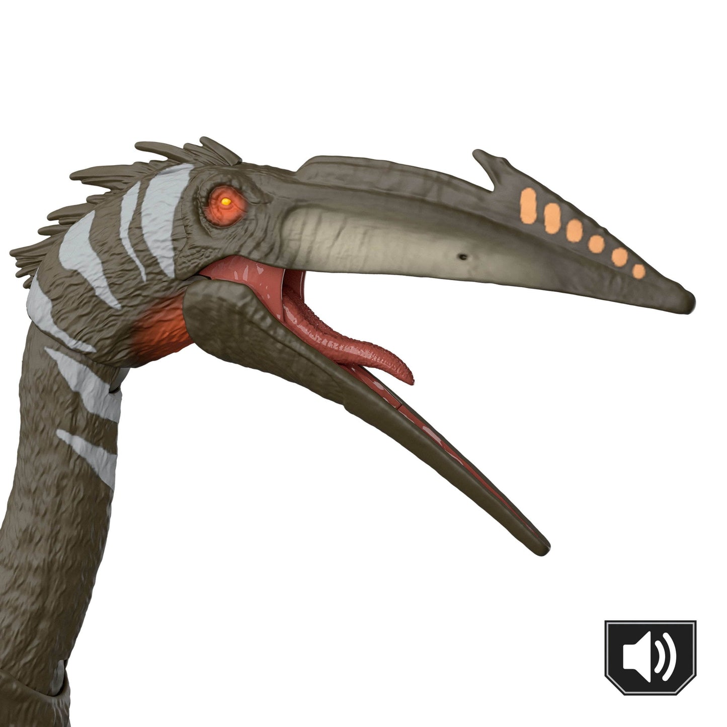 Jurassic World Rebirth Quetzalcoatlus Action Figure, Winged Dinosaur Toy with Sound, Aerial Ambush