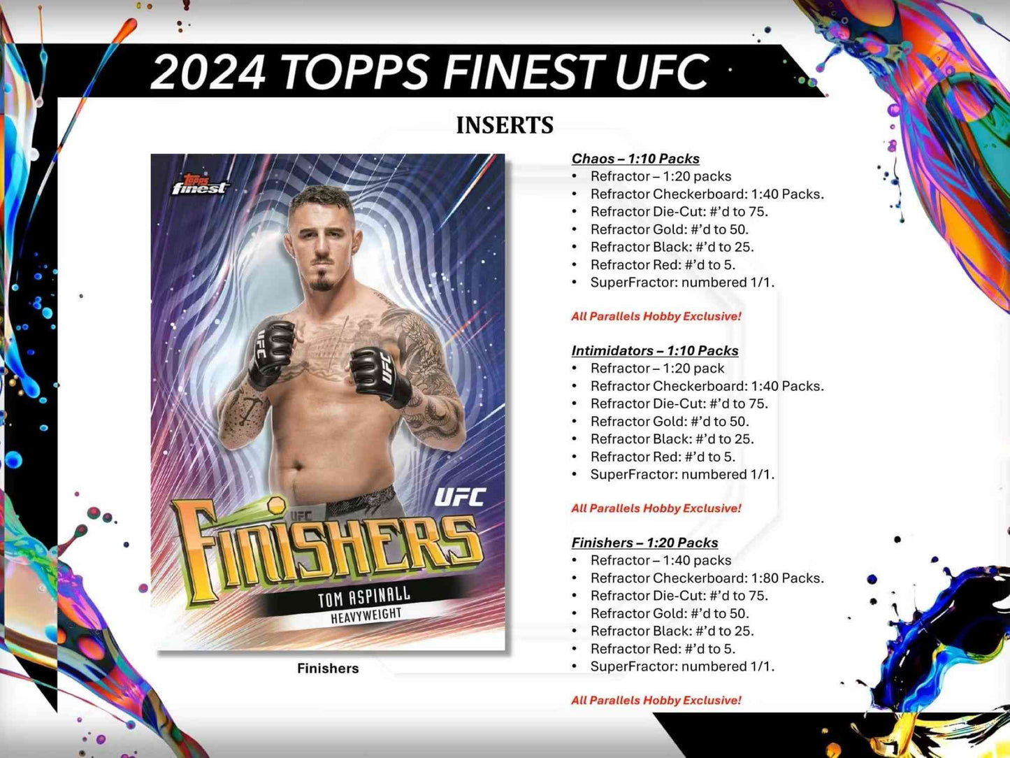 2024 Topps Finest UFC Hobby Box