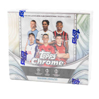 2024/25 Topps Chrome UEFA Club Competitions Soccer (Fußball) JUMBO Hobby Box