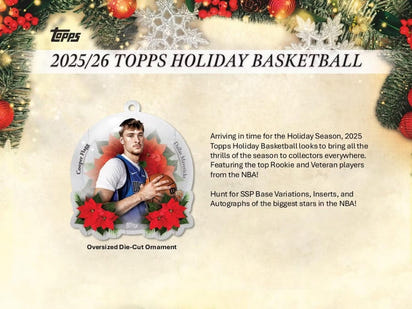 2025/26 Topps Holiday NBA Basketball Mega Box