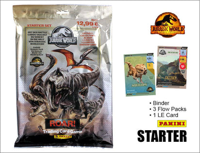 Jurassic World Roar! Trading Cards – STARTER