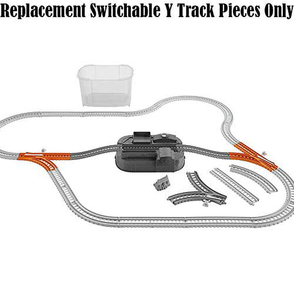 Replacement Parts for Thomas The Train - FXX69 ~ Thomas & Friends Trackmaster Builder Bucket ~ Replacement Switchable Y Track Pieces ~ 1 TL (Left Turn) 1 TR (Right Turn) ~ Orange