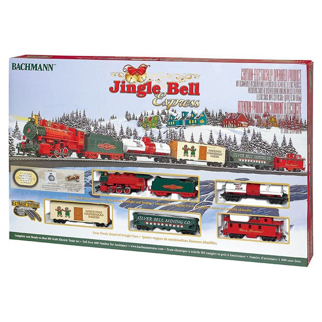 Bachmann Trains HO Scale Jingle Bell Express Ready To Run Electric Train Set