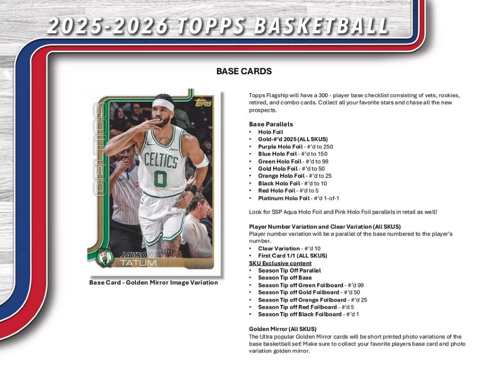 2025/26 Topps NBA Basketball Blaster Box