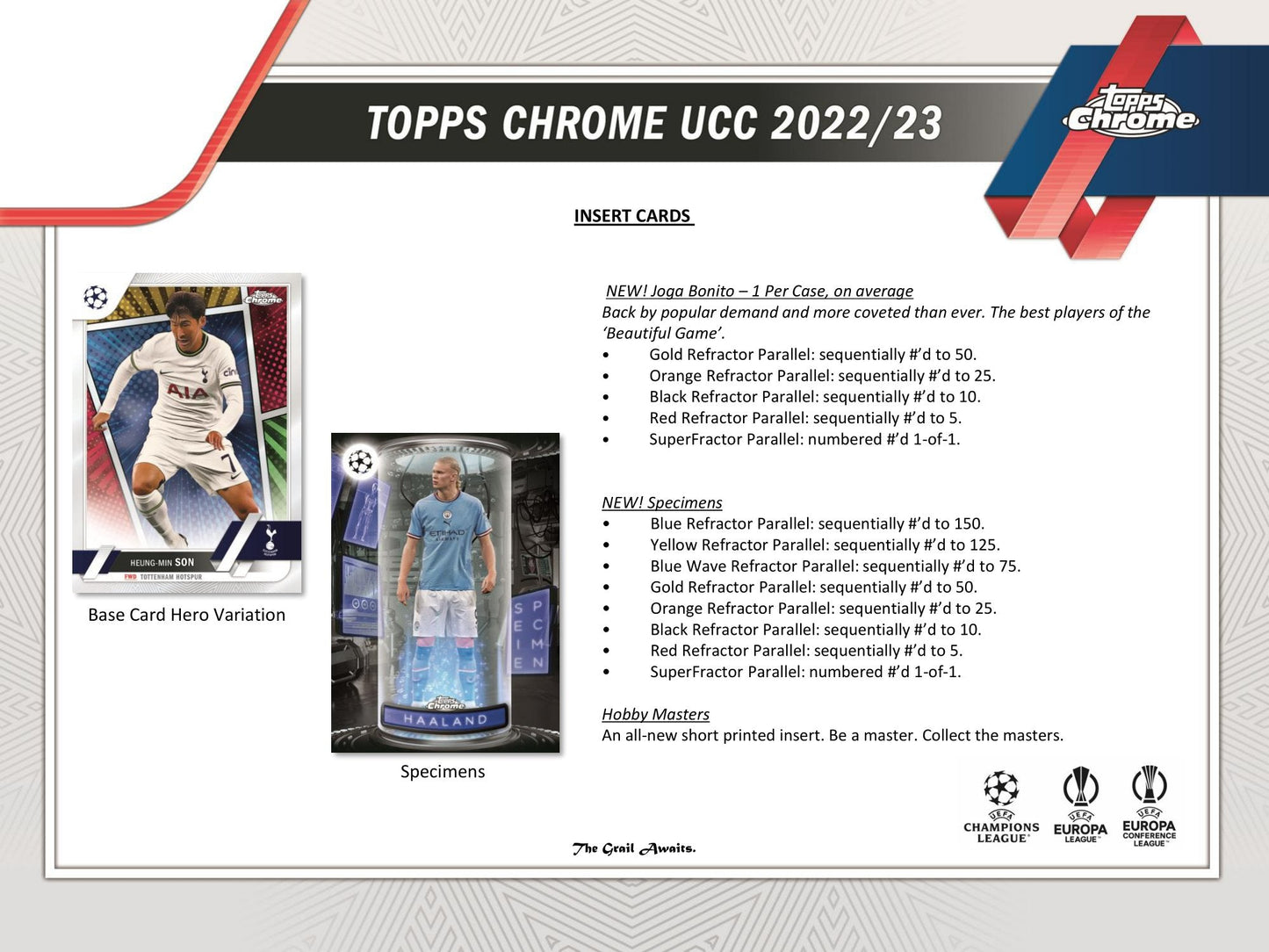 2022/23 Topps Chrome UEFA Club Competitions Soccer (Fussball) Hobby Box