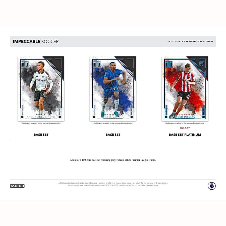 2024/25 Panini Impeccable Premier League Soccer (Fußball) EPL Hobby Box