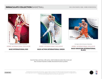 2024/25 Panini Immaculate Basketball NBA Hobby International Box