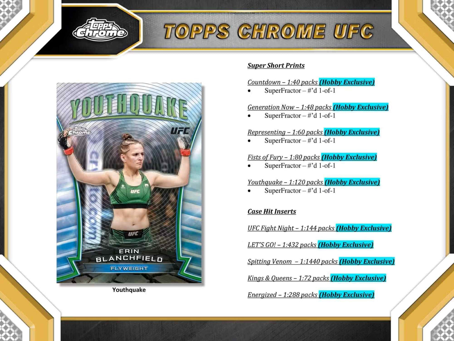 2024 Topps Chrome UFC Hobby Box