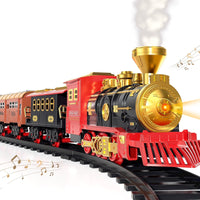 Dinosaur Planet Electric Train Toy Set Car Railway Tracks Steam Locomotive Engine Diecast Model Educational Game Boy Toys for Children Christmas