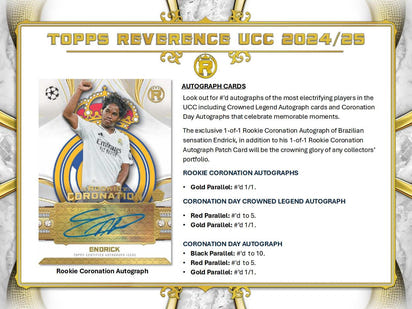 2024/25 Topps Reverence UEFA Club Competitions Soccer Hobby Box