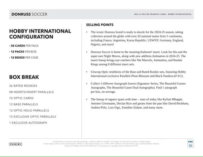 2024/25 Panini Donruss Soccer (Fußball) International Hobby Box