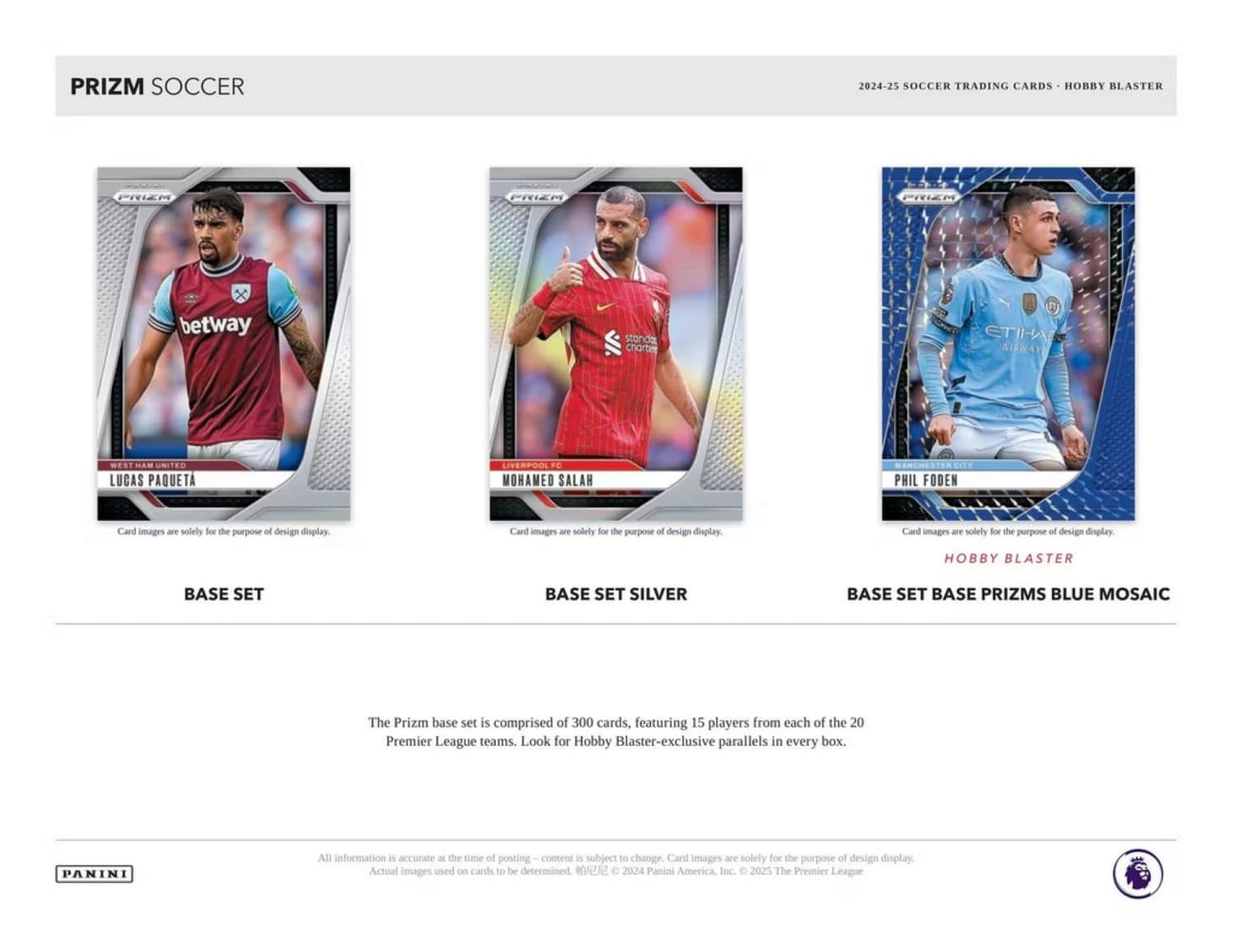 2024/25 Panini Prizm Premier League Soccer (Fußball) EPL Blaster Box