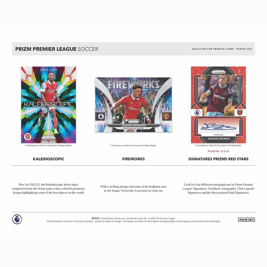 2022/23 Panini Prizm Premier League Soccer (Fußball) Asia Tmall Box