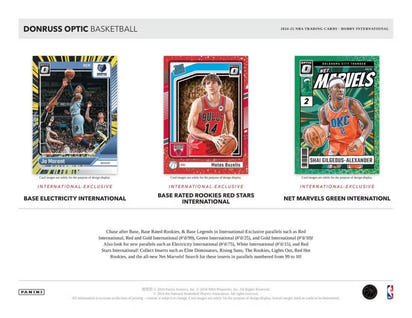 2024/25 Panini Donruss Optic Basketball NBA Hobby International Box