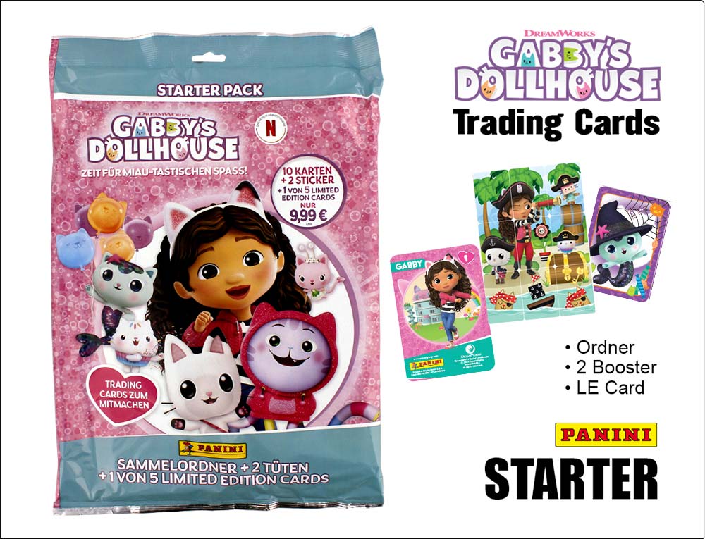 Gabby’s Dollhouse – Trading Cards – STARTER
