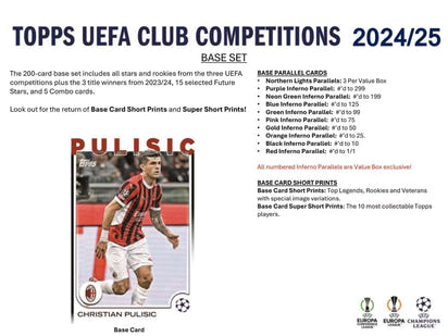 2024/25 Topps UEFA Club Competitions Soccer (Fußball) BLASTER Box