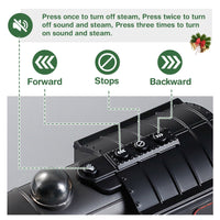 PayUSD Train Set Electric Train Toys Set for Boys Under Christmas Tree with Sounds Light Rechargeable Steam Cargo Cars Tracks for Kids Toy Indoor Toddlers Xmas Gift