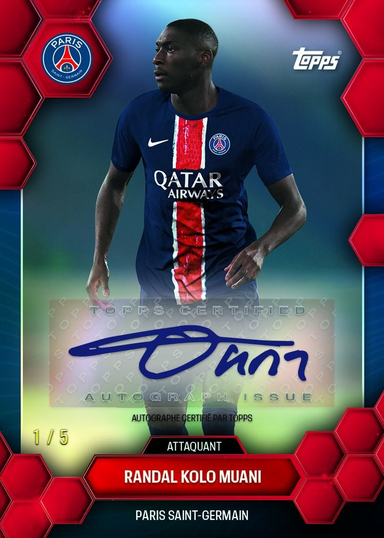 2024/25 Topps Paris Saint Germain Official PSG Fan-Set Hanger Box